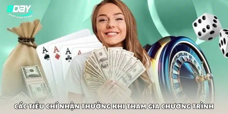 Các tiêu chí nhận thưởng khi tham gia chương trình
